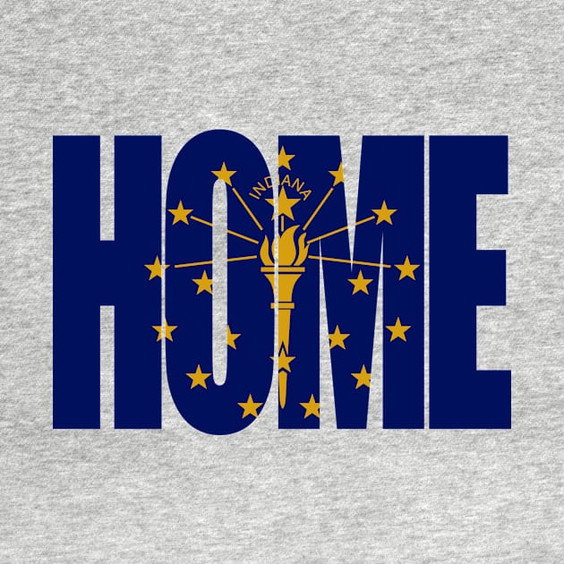 Indiana Home - State Flag by DonDota